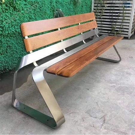 扬州塑木带靠背公园椅制造厂家 景区木塑长凳供应