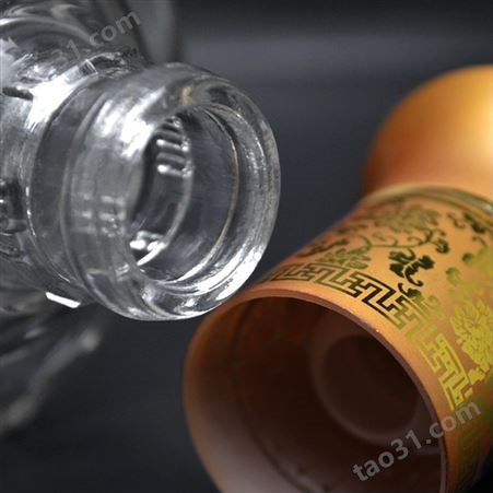 火速厂家生产白酒洋酒果酒瓶 烤花喷釉玻璃瓶