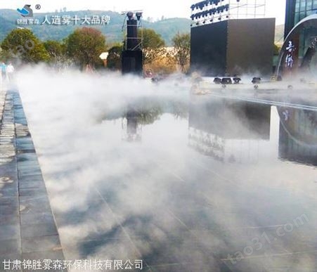 庆阳人造仙境 园林高压微雾加湿机 喷雾造景设备