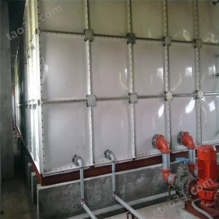 春田环保 定制 180立方大型养殖场玻璃钢蓄水池 玻璃钢组装水箱生产厂家