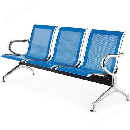 中多浩3人位排椅加厚 连排候车座椅 不锈钢机场等候椅 公共联排休息座椅 三人