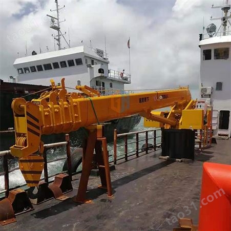 16吨船用起重机 固定式船吊机 船吊性能稳定