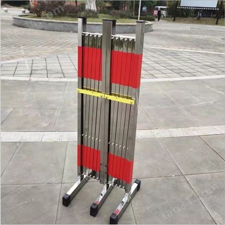 智科电力 201不锈钢可移动伸缩围栏 隔离防护 施工l栏杆