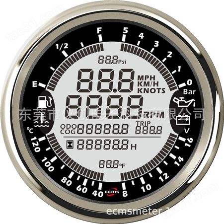 仪创 ECMS 902-20024 组合仪表六合一 水温 油位 电压 油压 速度 转速 小时计