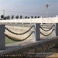 各种材质河道景区护栏链条 16mm绿化隔离铁链 鲁兴厂