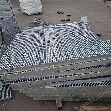电厂平台 踏步板钢格栅定做厂家 停车场排水钢盖板 金属格栅板