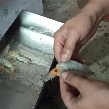 百科虾类切背机 自动开背去虾线机 智能切虾机
