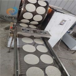 燃气加热春卷皮机 全自动千层蛋皮生产线 烤鸭饼设备
