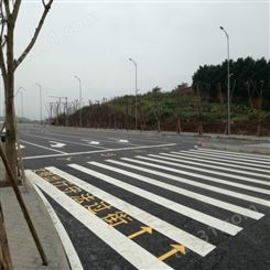 重庆道路划线 朝中建筑 热熔划线设计 质量可靠