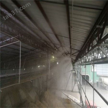 河南郑州商砼站搅拌站除尘降温设备人工景观造雾
