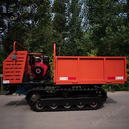 0.8吨1.5吨拖拉机 履带式山地湿地运输车 农业果园搬运车