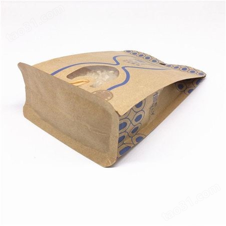 冠科 上海狗粮包装袋定制 八边封镀铝自立袋 拉链自封彩印膜 厂家