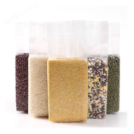 恒硕包装米砖真空袋尼龙PA食品级五谷杂粮袋大米透明真空包装袋定制风琴袋