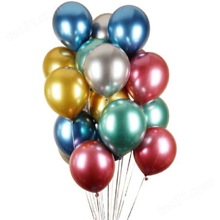 美泽 气球 小礼品网站礼品加盟招商 金属色系广告印字LOGO气球 MY-XCWL-95