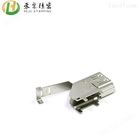 不锈钢USB外壳规格  抗氧化电子冲压件 手机连接器弹片来图订做