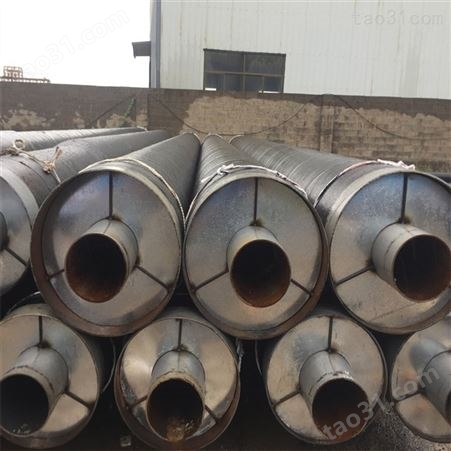 小区供暖 钢套钢预制直埋蒸汽保温钢管 支持全国施工