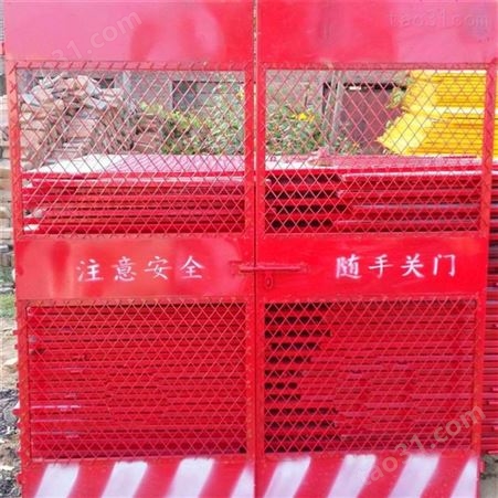 丰臣网业 中建施工电梯门 人货升降机楼层防护门 安装要求