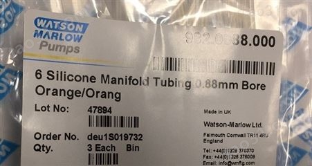 Watson-Marlow 982.0088.000英国硅胶歧管