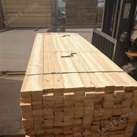 日照厂家销售进口木方 红杉澳松工地用木方 进口木方厂加工
