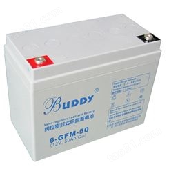 宝迪蓄电池6-GFM-50 黄山美达电器12V50AH UPS不间断应急BUDDY蓄电池
