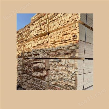 建筑方木 呈果 3x8 白松建筑木方厂家直发 量大从优