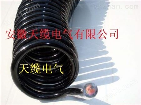 PUR，PVC起重机螺旋电缆·螺旋线/安徽天缆供应